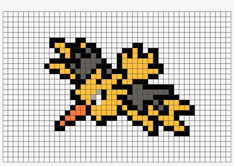 Pixel Art Pokemon Zapdos, transparent png #2405411