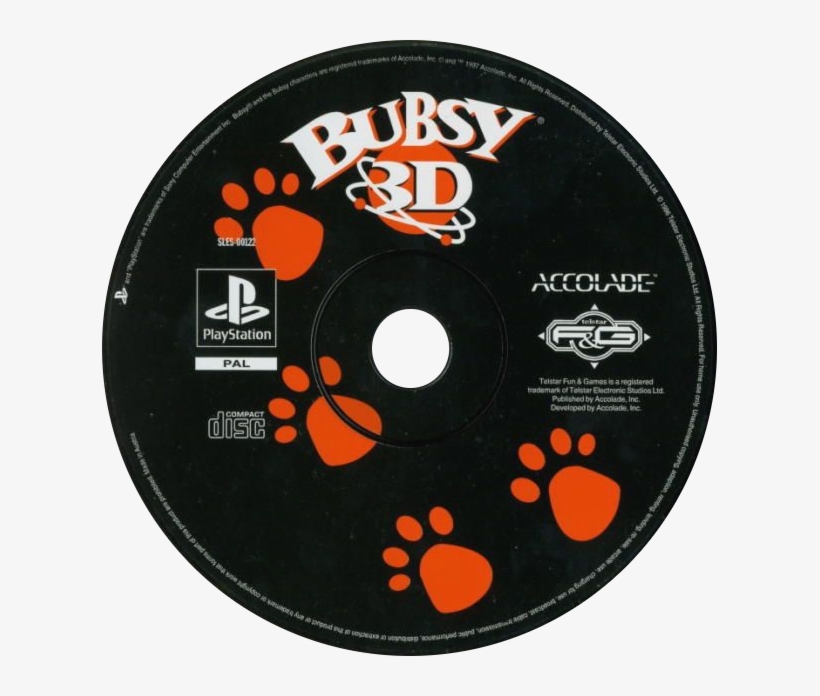 Bubsy 3d - Bubsy 3d Ps1 Cd, transparent png #2405413