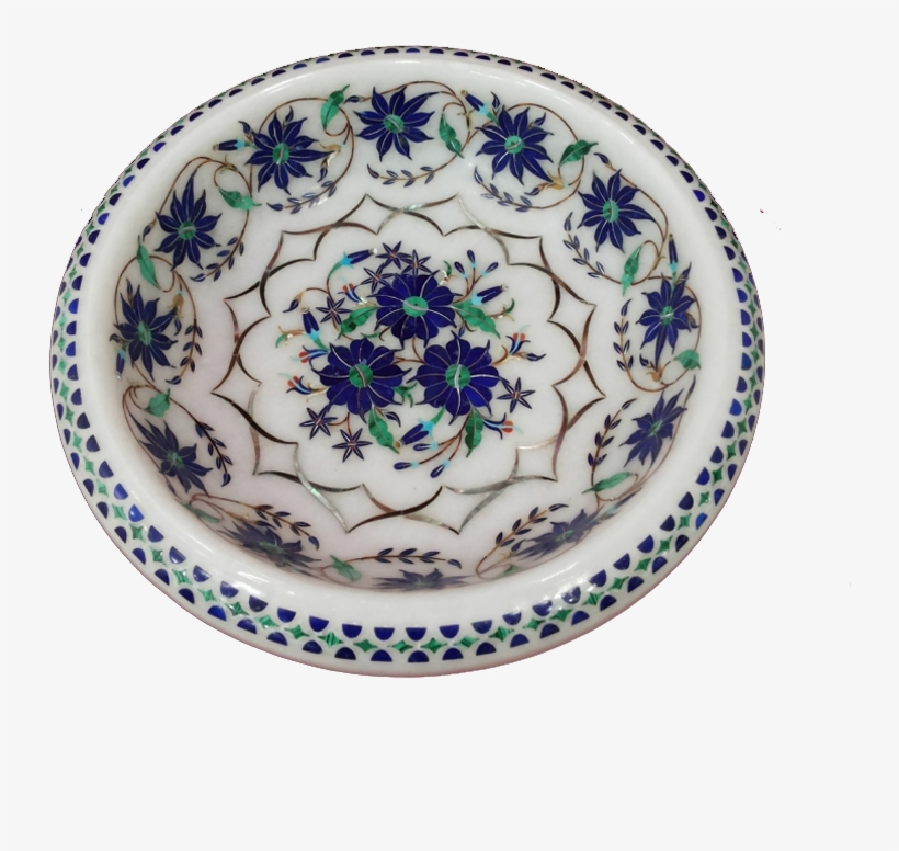 Marble Inlay Fruit Bowl - Bowl, transparent png #2405645