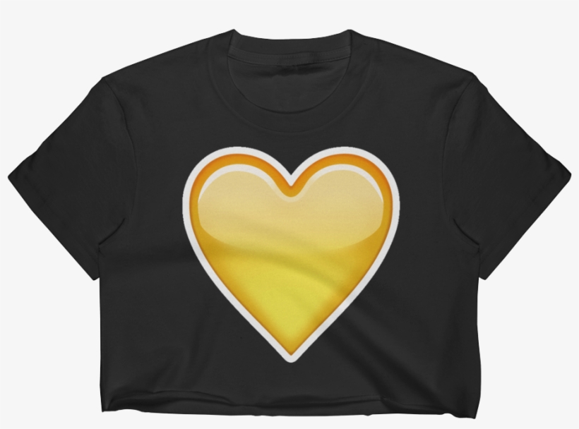 Emoji Crop Top T Shirt - Heart, transparent png #2406569