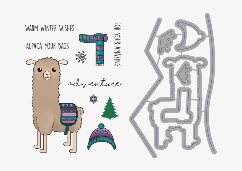 Alpaca Your Bags Stamp & Die Set Stamp And Die Image - Camel, transparent png #2406571