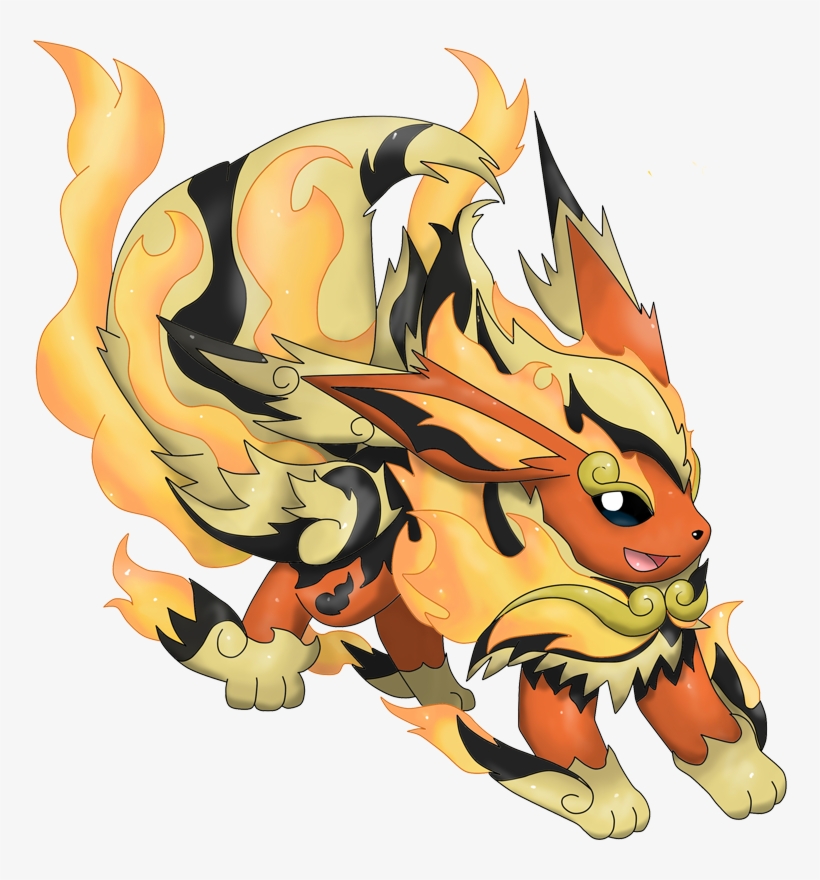 Pokemon Mega-flareon Is A Fictional Character Of Humans - Pokemon Mega Flareon Shiny, transparent png #2406968