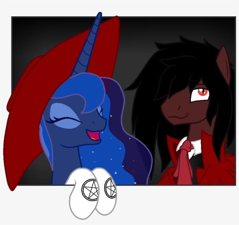 Ardonsword, Hellsing, Princess Luna, Safe - Princess Luna And Alucard, transparent png #2407187