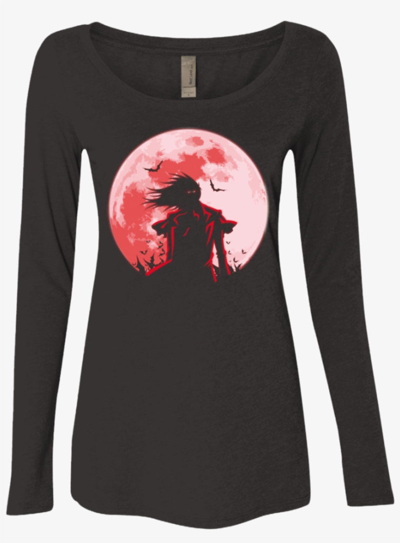 Hellsing Alucard Women's Triblend Long Sleeve Shirt - Paw Universe Ladies' Scoop Neck Long Sleeve, transparent png #2407578