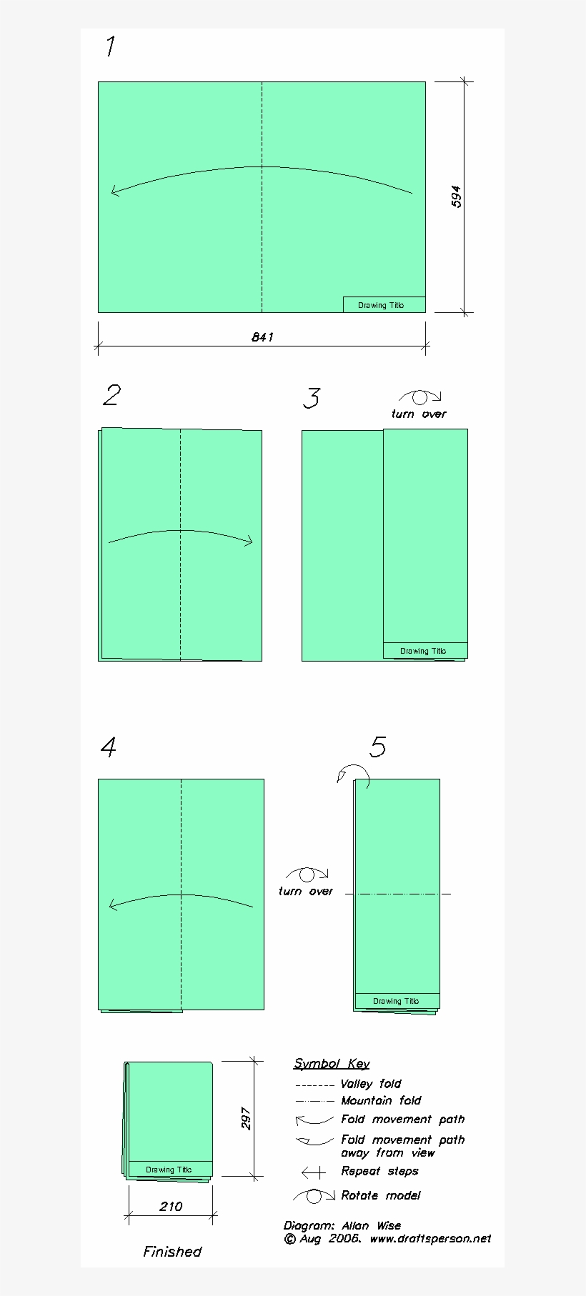 How To Fold An A1 Drawing - Diagram, transparent png #2408311
