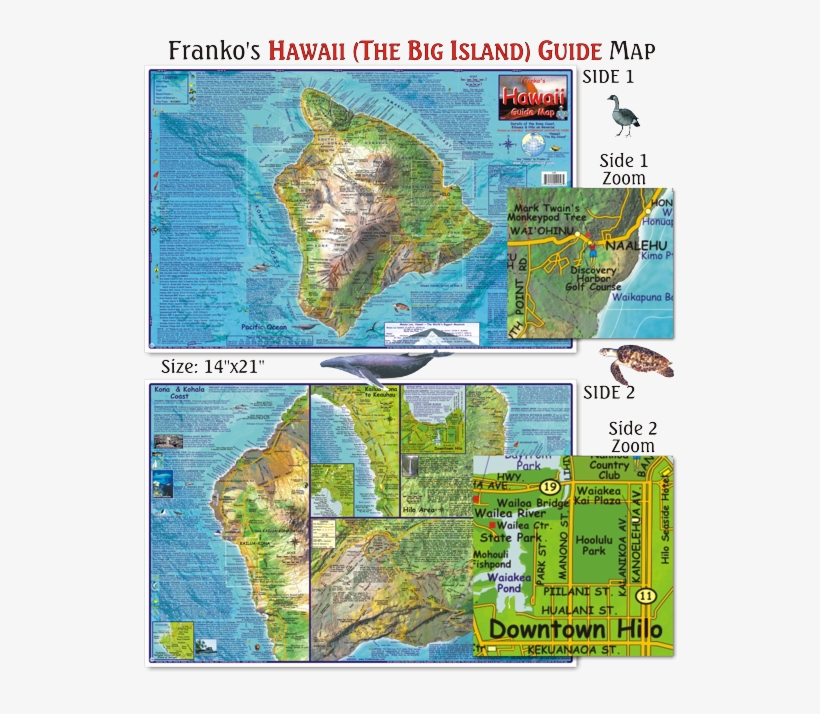 Click Images Below For More Views - Hawaii Guide Map For Scuba Divers For Scuba Divers, transparent png #2408366