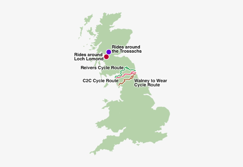 Cycle Routes - Leicester Map Of Uk, transparent png #2408483