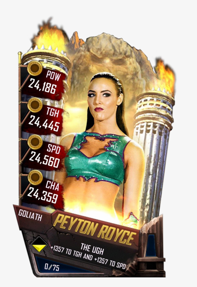 Supercard Peytonroyce S4 16 Beast Supercard Peytonroyce - Wwe Supercard Goliath Cards, transparent png #2408500