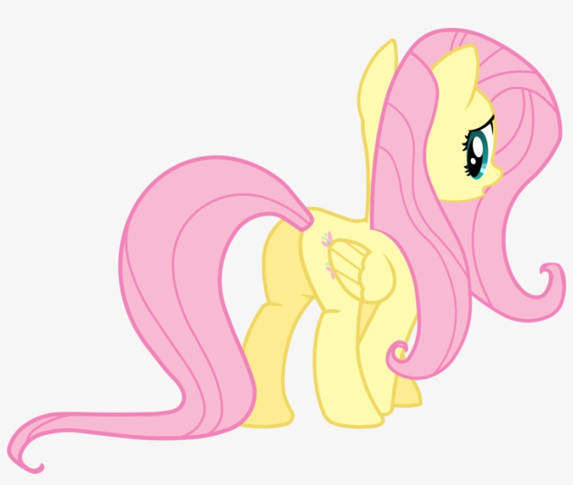 Fluttershy Walking Away - Pony Plot Perfection Project, transparent png #2409034