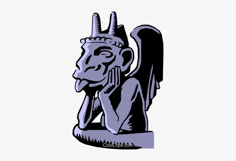 Cartoon Gargoyle Royalty Free Vector Clip Art Illustration, transparent png #2409428