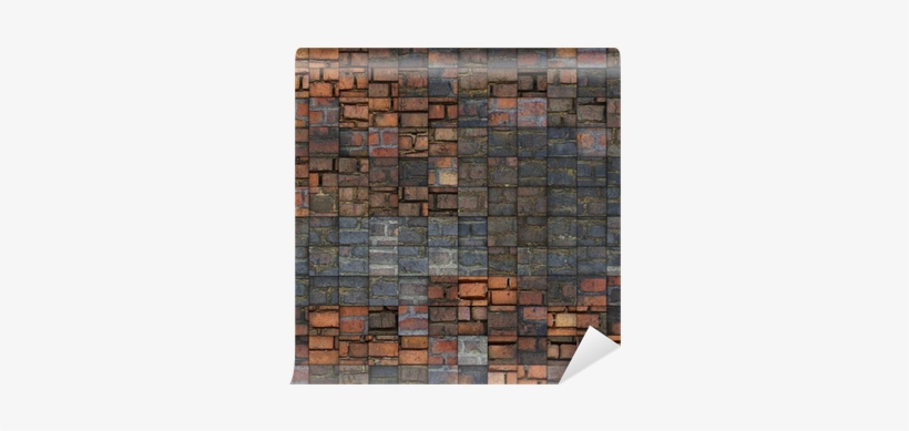 Abstract Mosaic Tile Grunge Brick Pattern Wall Mural - Wall, transparent png #2409613