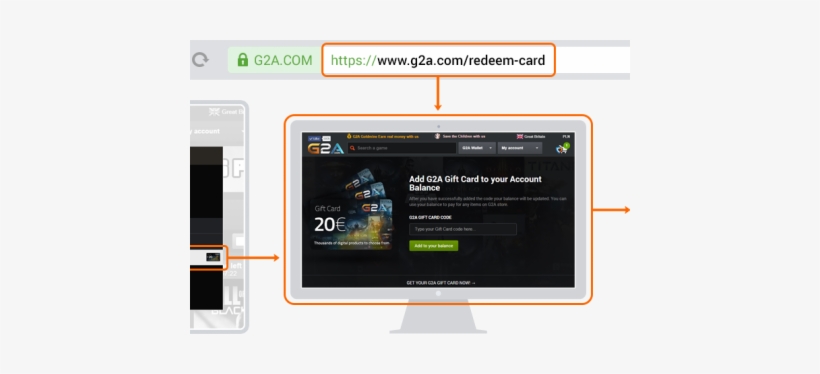 G2a Gift Card - Gift Card, transparent png #2410290