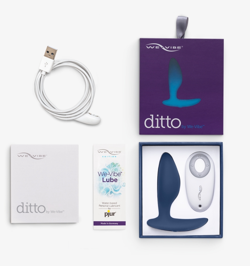 Ditto Boxcontent Blue-1200 - We-vibe Ditto Purple ウィーバイブ ディット パープル, transparent png #2410366