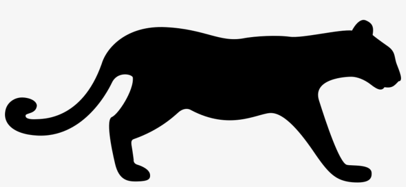 Png File Svg - Cheetah Silhouette Clip Art, transparent png #2410394