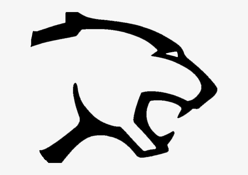 Cougar Black C - Black And White Cougar Graphic, transparent png #2410497
