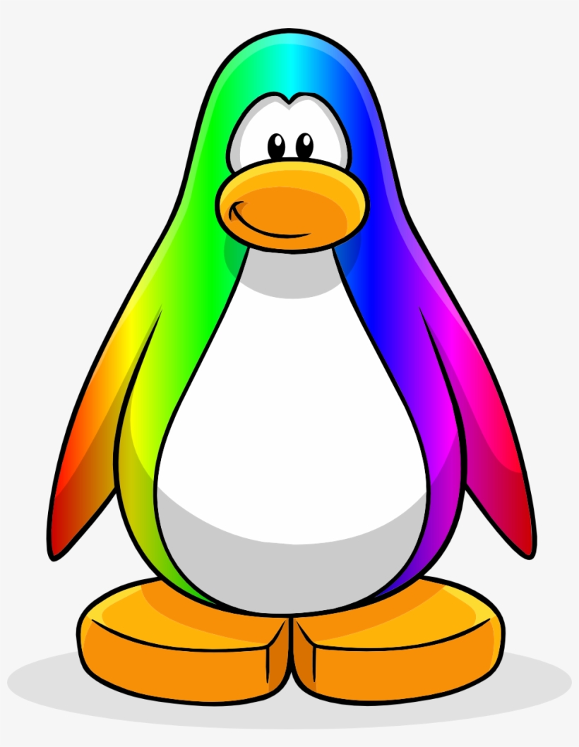 Fanart Rainbow Penguin P-p Create - Club Penguin Characters Png, transparent png #2410590