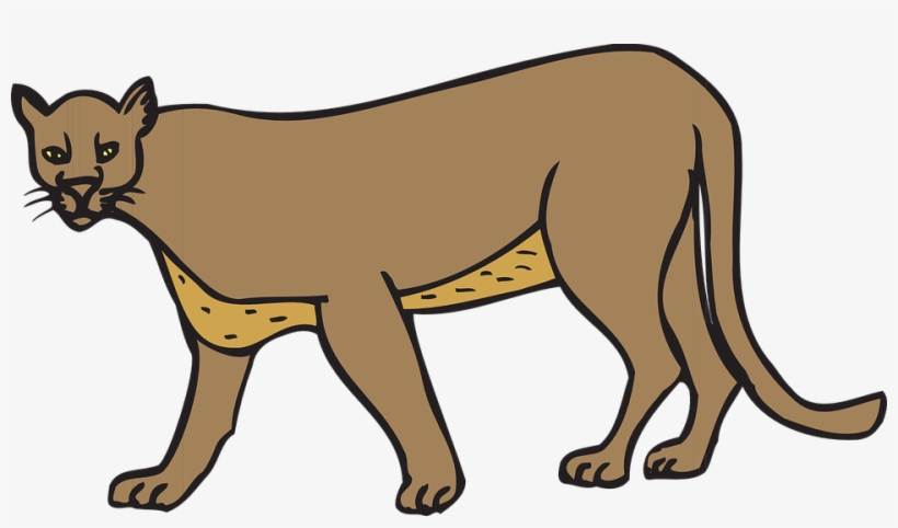 Image Freeuse Library Clipart Cougar - Cougar Clip Art, transparent png #2410638