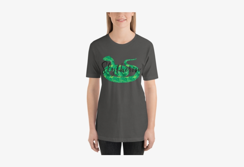 Slytherin Hogwarts House Pride Unisex Short Sleeved - Shirt, transparent png #2411012