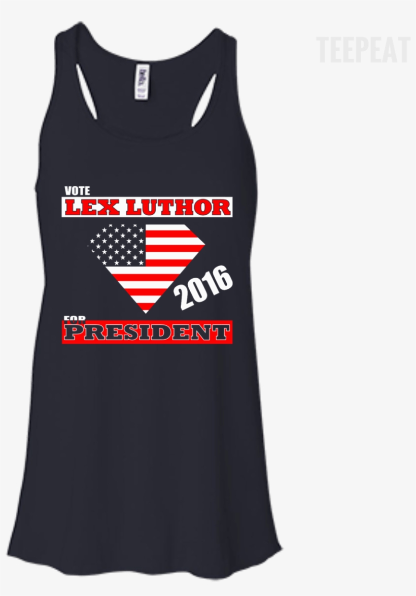 Vote Lex Luthor Ladies Tee Apparel Teepeat - T-shirt, transparent png #2411870