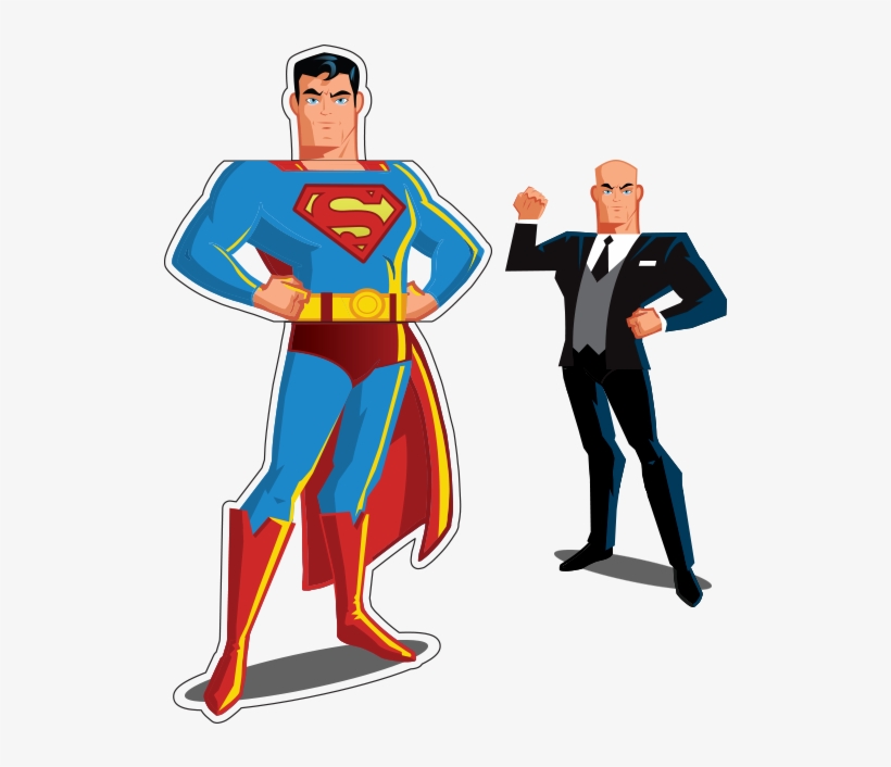 Superman / Lex Luthor Mix & Match - Cartoon, transparent png #2411922
