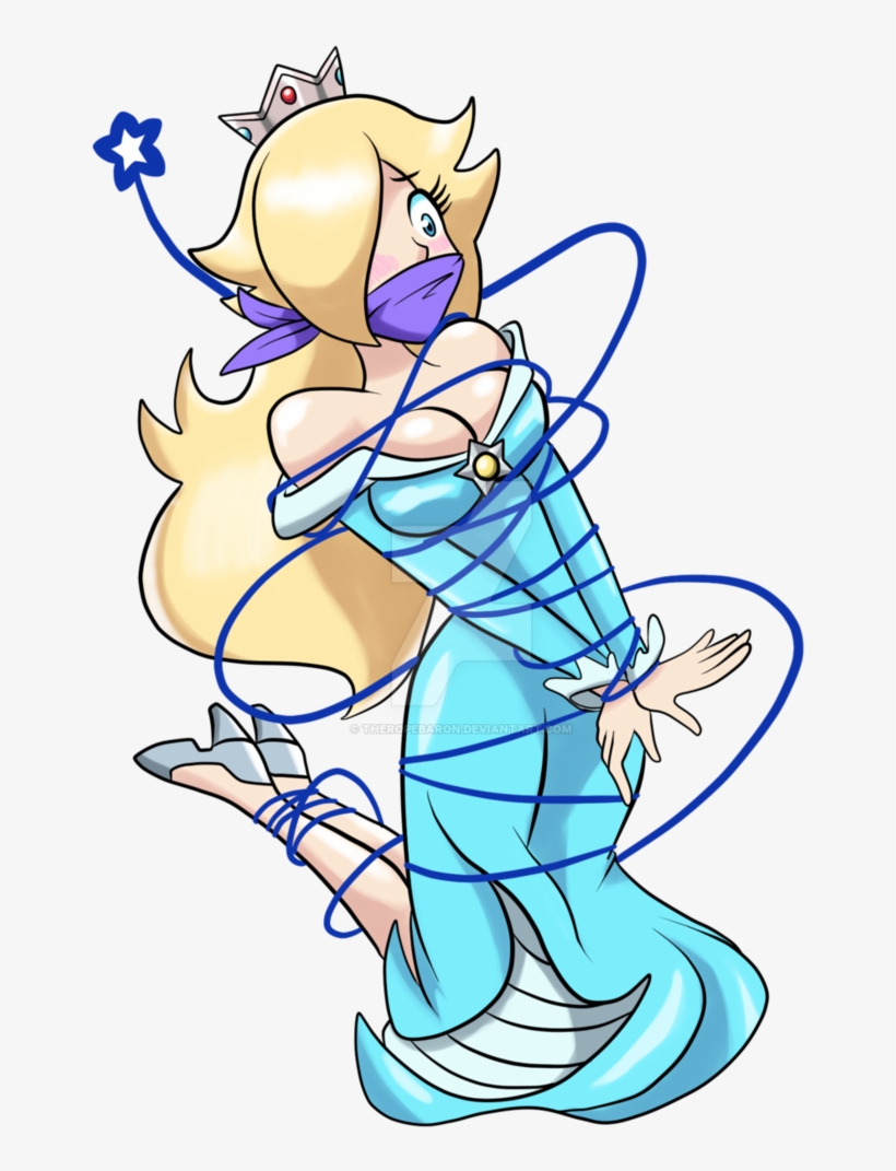 Rosalina Bound And Gagged By Theropebaron - Princess Peach Tied Up And Gagged, transparent png #2411944