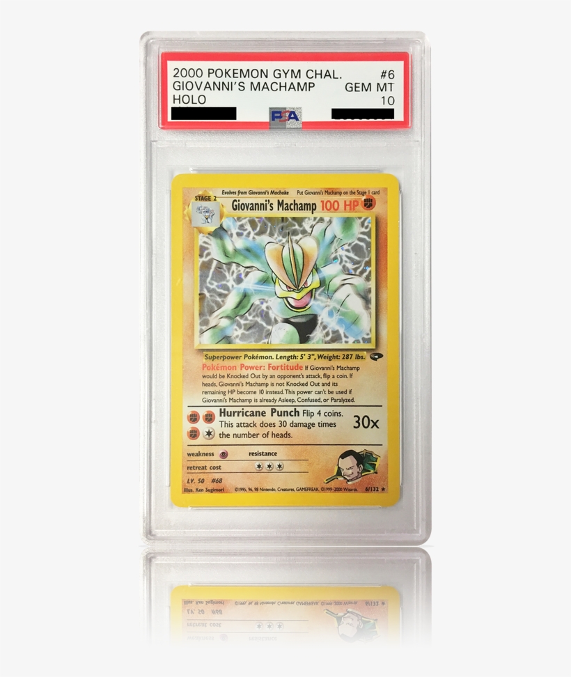 Pokemon Gym Challenge Rare Holo Giovanni's Machamp, transparent png #2412120