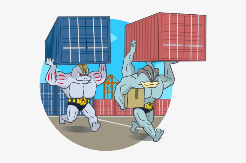 Machamps Are Favored Employees At Bodybuilding Gyms, - Machamp Moving, transparent png #2412180