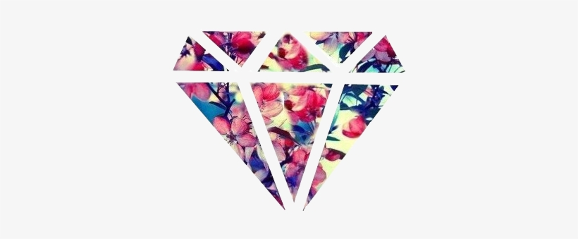Tumblr Png Wallpaper Clipart - Flower Diamond, transparent png #2413075