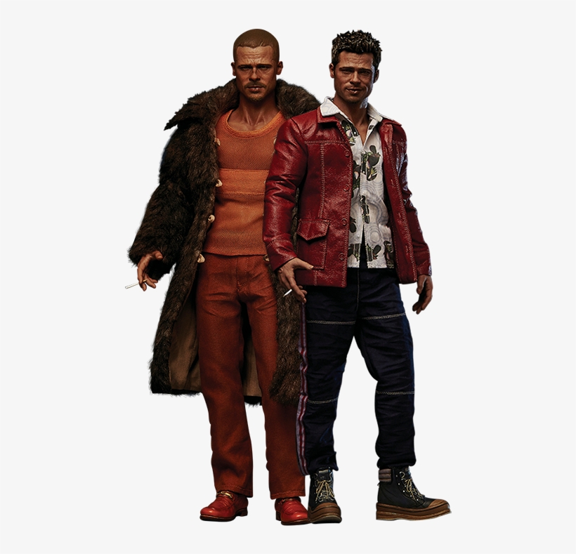 Tyler Durden Special Pack Sixth Scale Figure Set Fight - Fight Club Tyler Durden Red Jacket Version Action Figure, transparent png #2414194