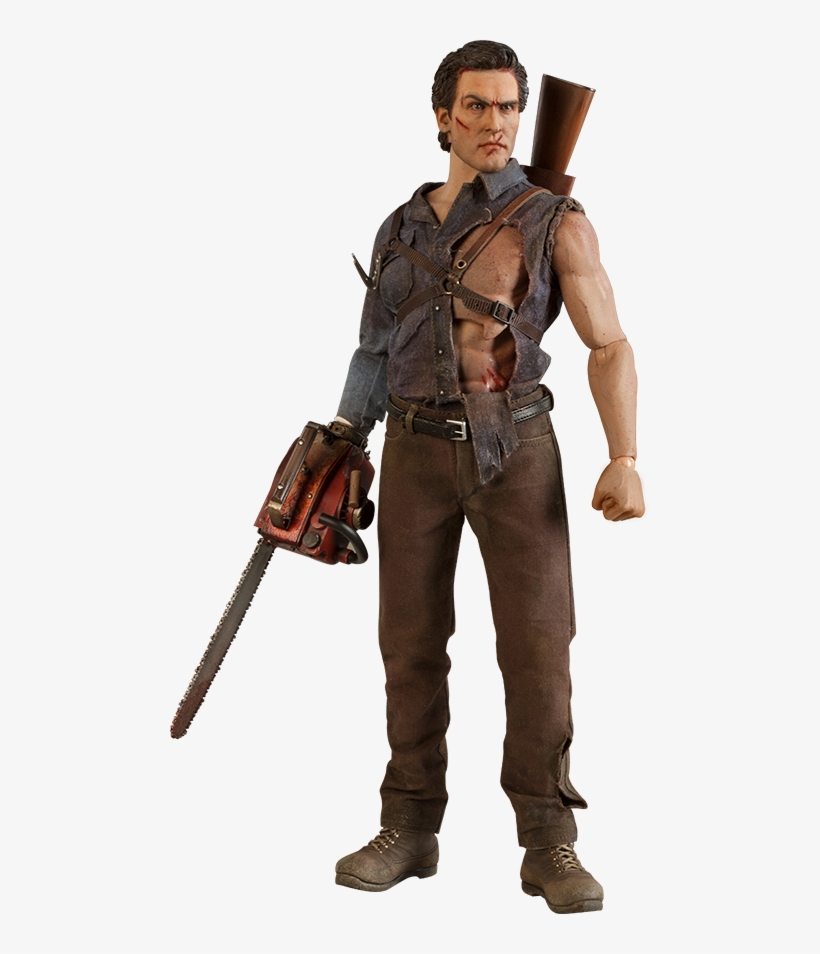 Evil Dead 2 - Ash Williams 1/6th Scale Action Figure, transparent png #2414226