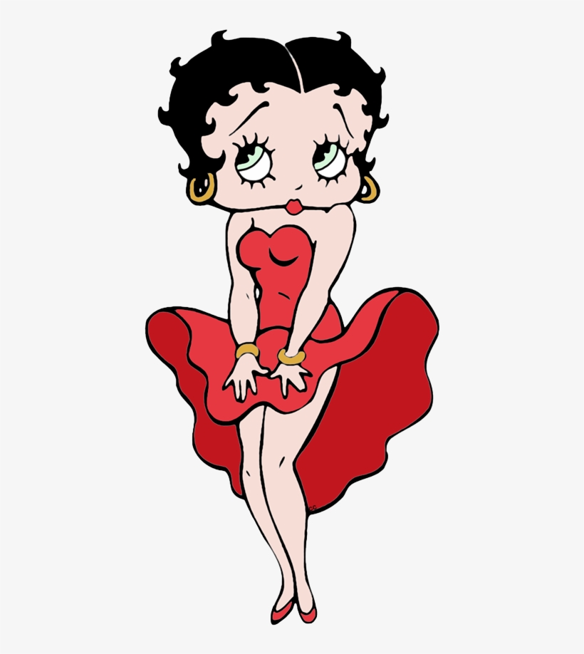 Betty Boop Red Dress - Betty Boop Png, transparent png #2414305