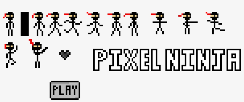 Pixel Ninja Game Sprites - Ninja Pixel Sprites Png, transparent png #2414325