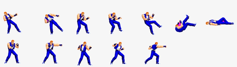 These Animations I Have Modified Though ,from Original - Sprite Sheet Fighting Game, transparent png #2414384