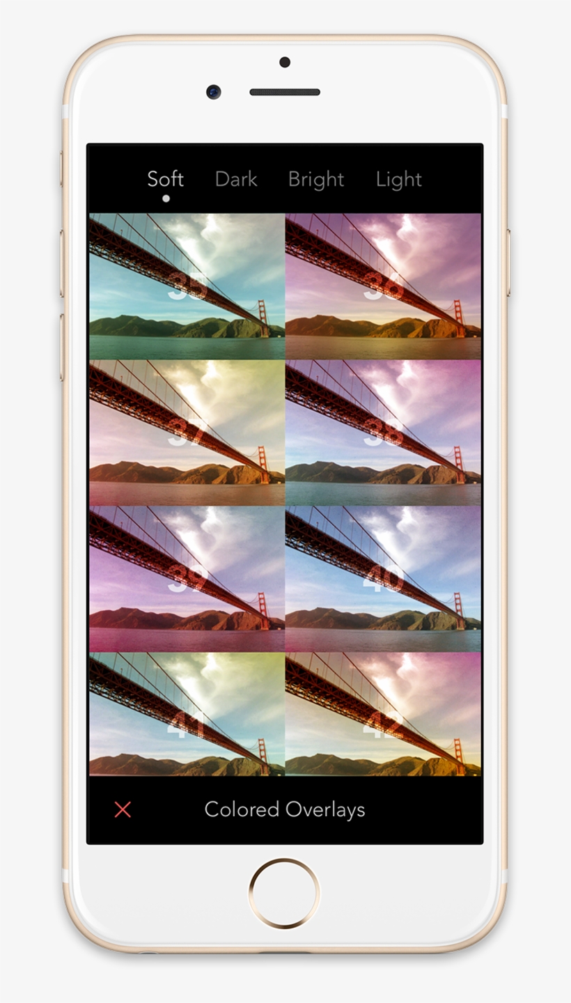 Colored Gel Overlays - Golden Gate Bridge, transparent png #2414445