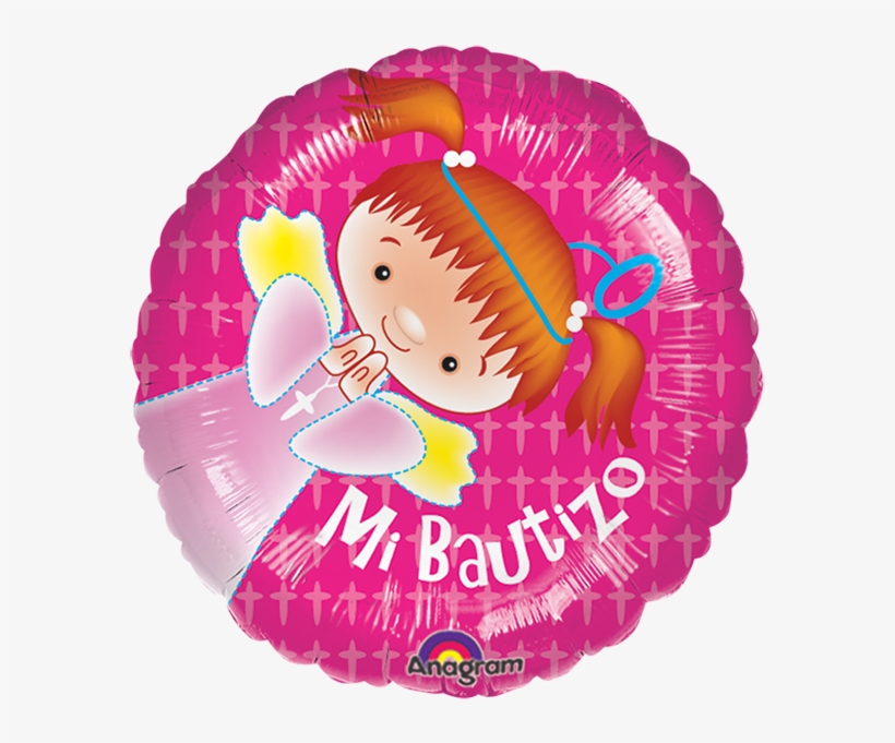 Globo Mi Bautizo Niña - 18" Magicolor Precious Pink Balloon Circle - Mylar, transparent png #2414477