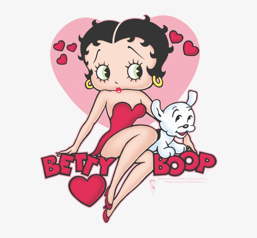 Betty Boop Sweetheart Men's Regular Fit T-shirt - Betty Boop And Dog, ...