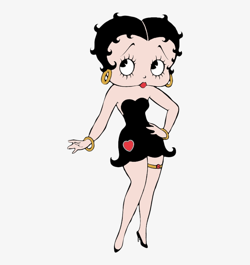 Betty Boop Clip Art Images Cartoon Clip Art - Black And White Betty Boop, transparent png #2414623