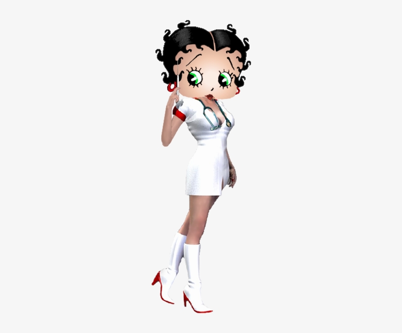 Please Take The Time To Sign My Guest Book - Betty Boop In Nurse Outfit, transparent png #2414651