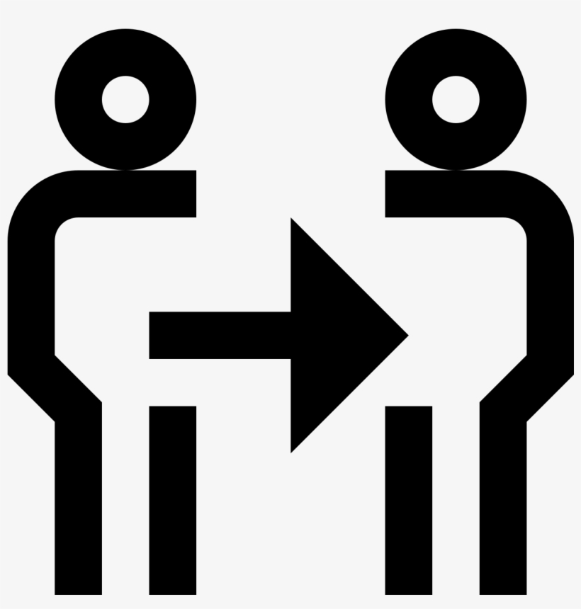 A Drawing Of Two People Side By Side With A Small Space - Icon, transparent png #2414675