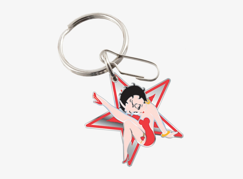 Betty Boop Star Enamel Key Chain - Plasticolor 004306r01 Volkswagen Classic Bus Enamel, transparent png #2414950