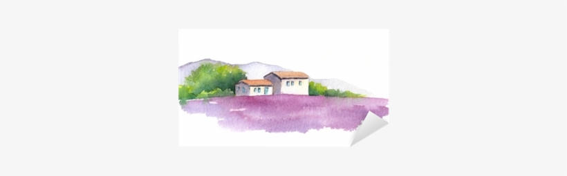 Lavender Field And Rural House In Provence, France - プロヴァンスの村の終焉 [書籍], transparent png #2415075