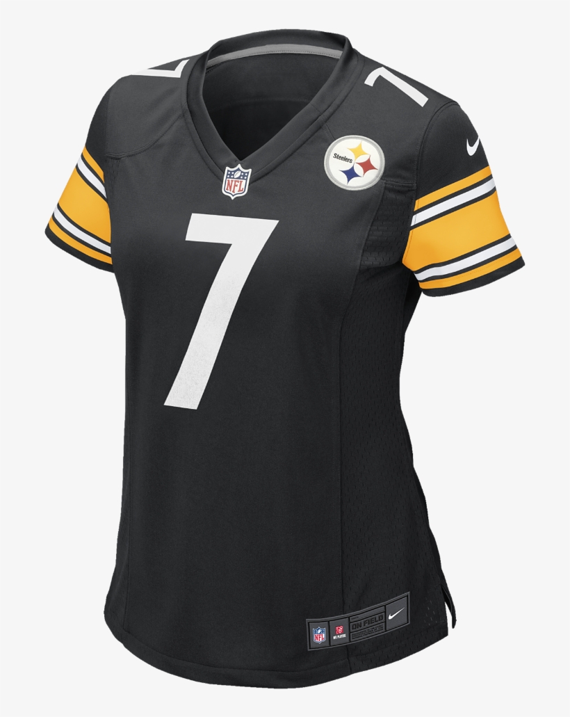 Nike Nfl Pittsburgh Steelers Women's Football Home - Women's Nike Pittsburgh Steelers #7 Ben Roethlisberger, transparent png #2415233