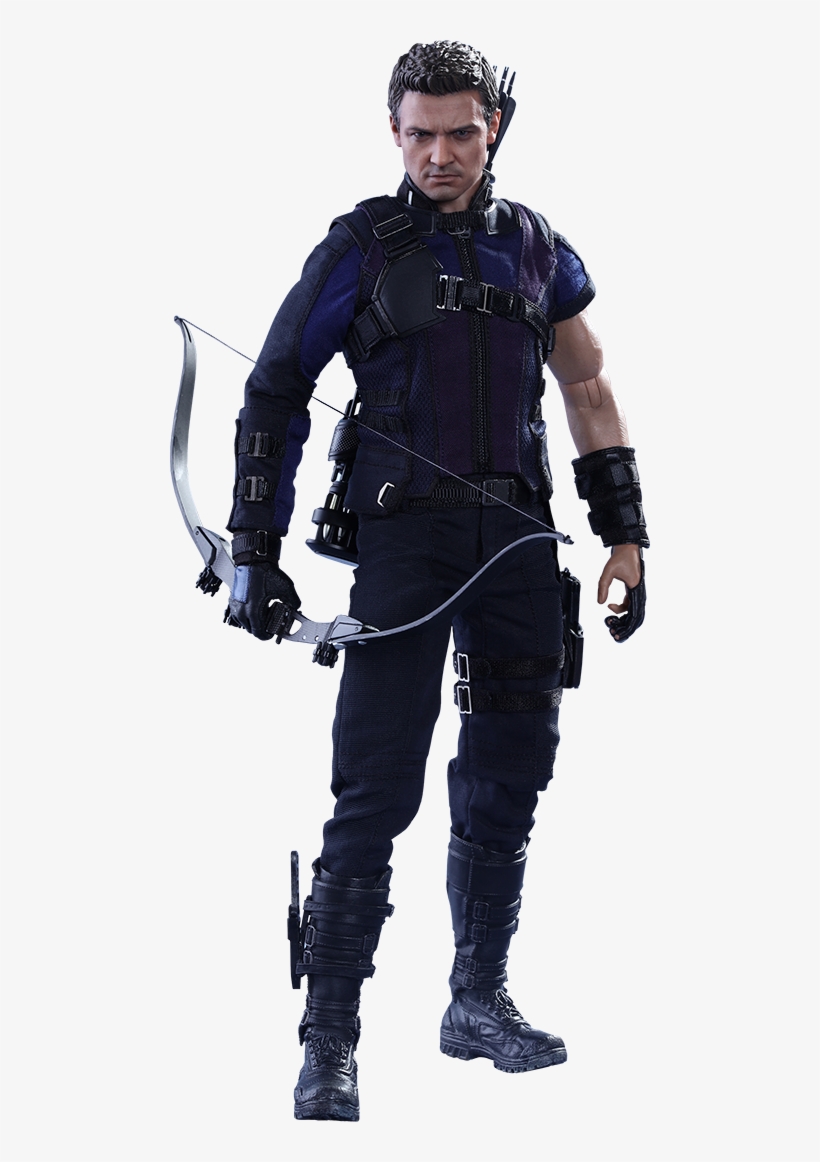 Marvel Hawkeye Sixth Scale Figure By Hot Toys - Captain America 3: Civil War - Hawkeye Action Figure, transparent png #2415471