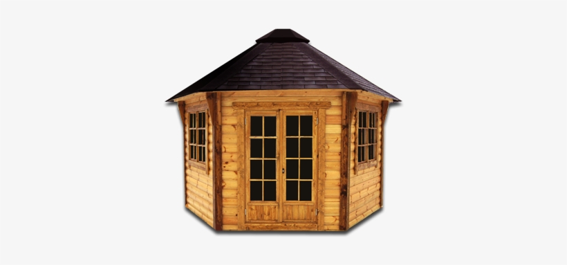 Gardenhouse For 8-10 People Made Of High Quality Spruce - Wooden House Png, transparent png #2415533