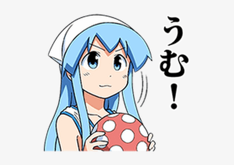 ) Line Sticker Has Been Published On Line Stickers - Squid Girl, transparent png #2415583