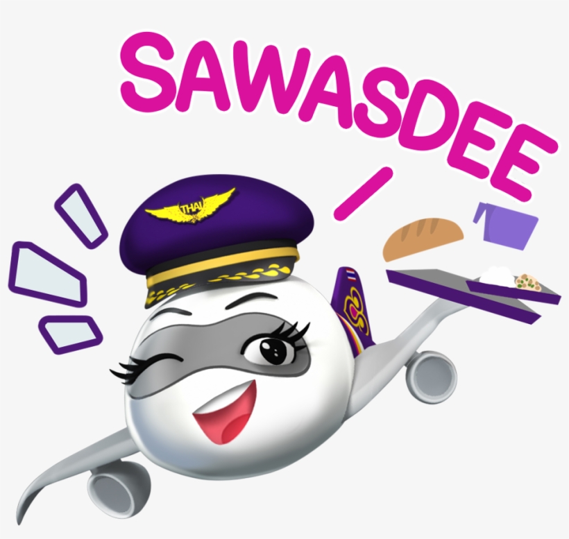 And “sticker Shop,” Then Search For Thai Official Accounts - Thai Airways Sticker, transparent png #2415642