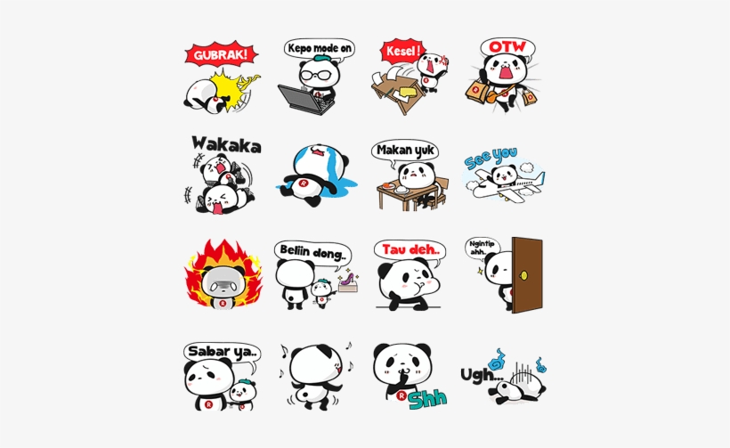 Happy Panda 2nd Season Stickers - Rakuten Happy Panda, transparent png #2415723