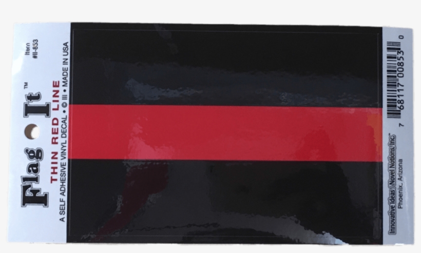 Thin Red Line Sticker - Thin Red Line Car Decal Sticker [pack, transparent png #2416039