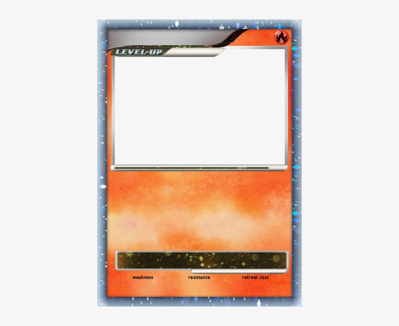 Pokemon Card Clipart Fire Pokemon Card Template Free Transparent