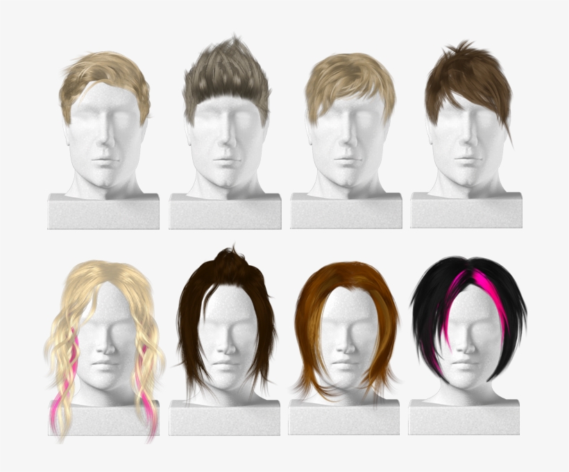 Virtual Hairstyles For A - Duplicate Hair For Mens - Free Transparent PNG  Download - PNGkey